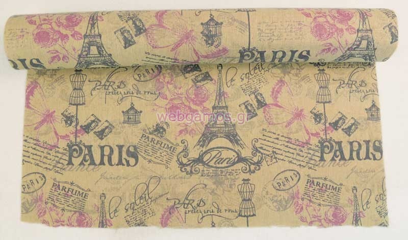 Ρολό Καραβόπανο Paris ροζ 48 εκ (0527195)