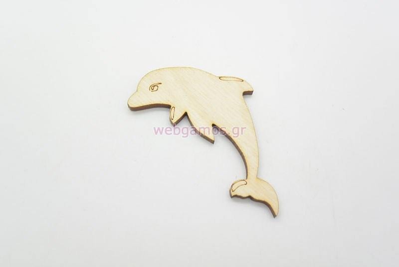 Ξύλινο Διακοσμητικό δελφίνι (500320)