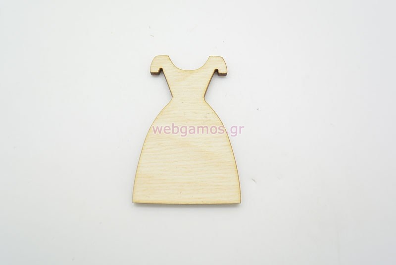 Ξύλινο Διακοσμητικό φόρεμα (500134)