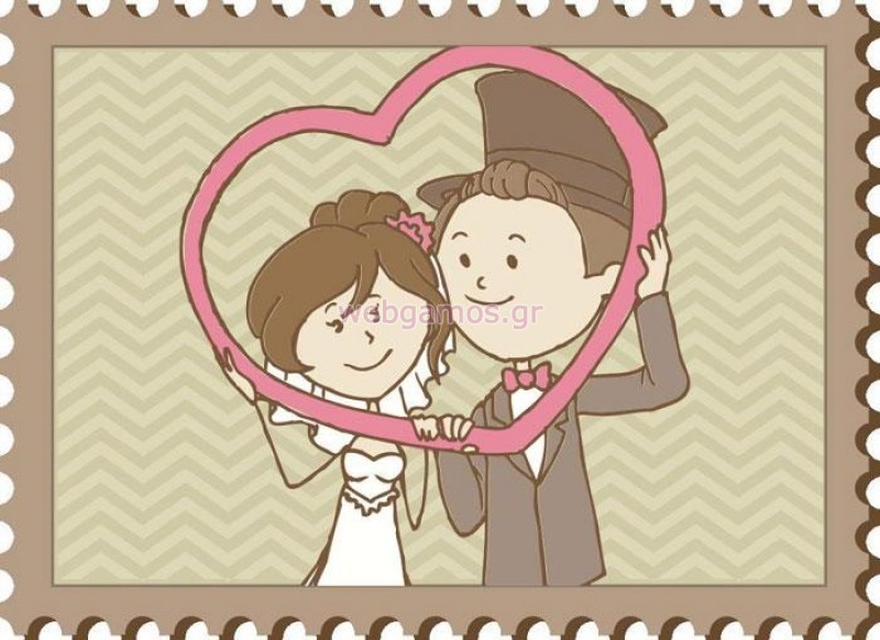 Διακοσμητικό γάμου γαμπρός - νύφη (ws00130)