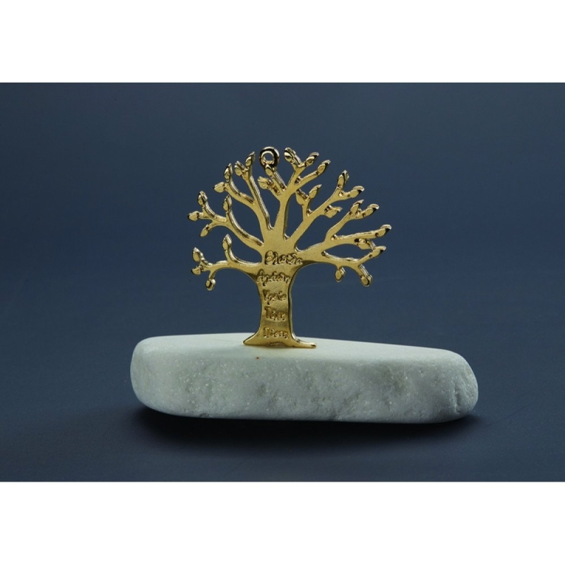 Μάρμαρο με Δεντρο Ζωης Ευχές 1744