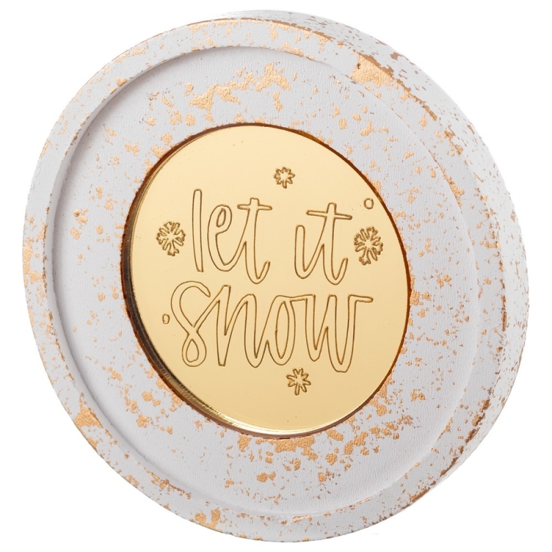 ΔΙΑΚΟΣΜΗΤΙΚΟ ΚΕΡΑΜΙΚΟ ΣΟΥΒΕΡ LET IT SNOW Κ873 10εκ