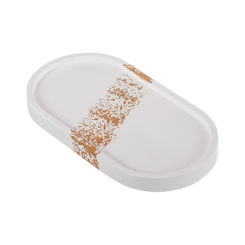 ΔΙΑΚΟΣΜΗΤΙΚΟΣ ΟΒΑΛ ΛΕΥΚΟΣ/ΧΡΥΣΟΣ ΔΙΣΚΟΣ Κ833 17.7εκ