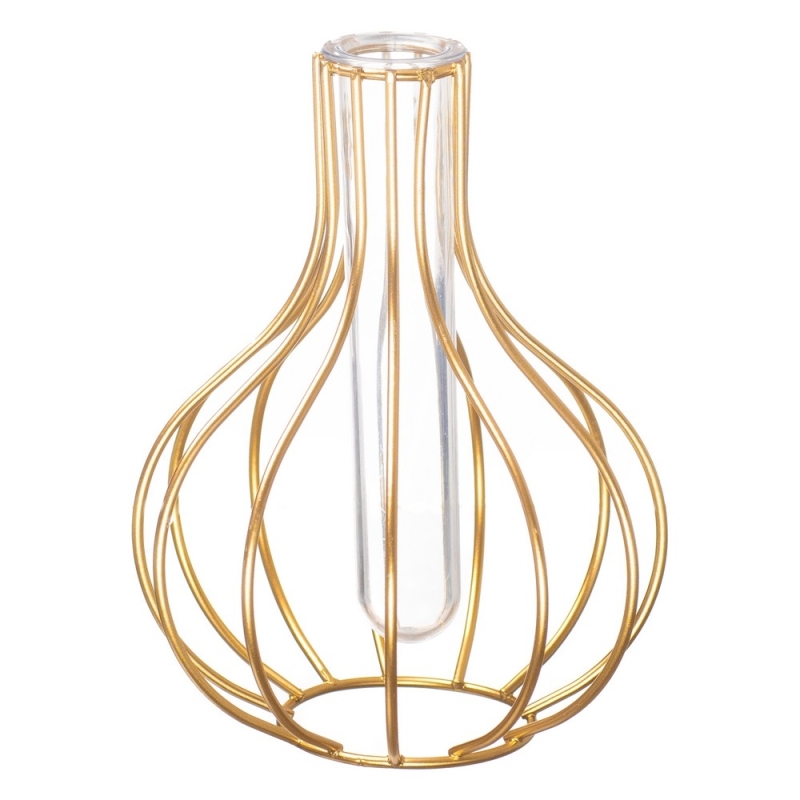 Μεταλλικό Βάζο μικρό με Σωλήνα ΡΤ226 15.5*11.5