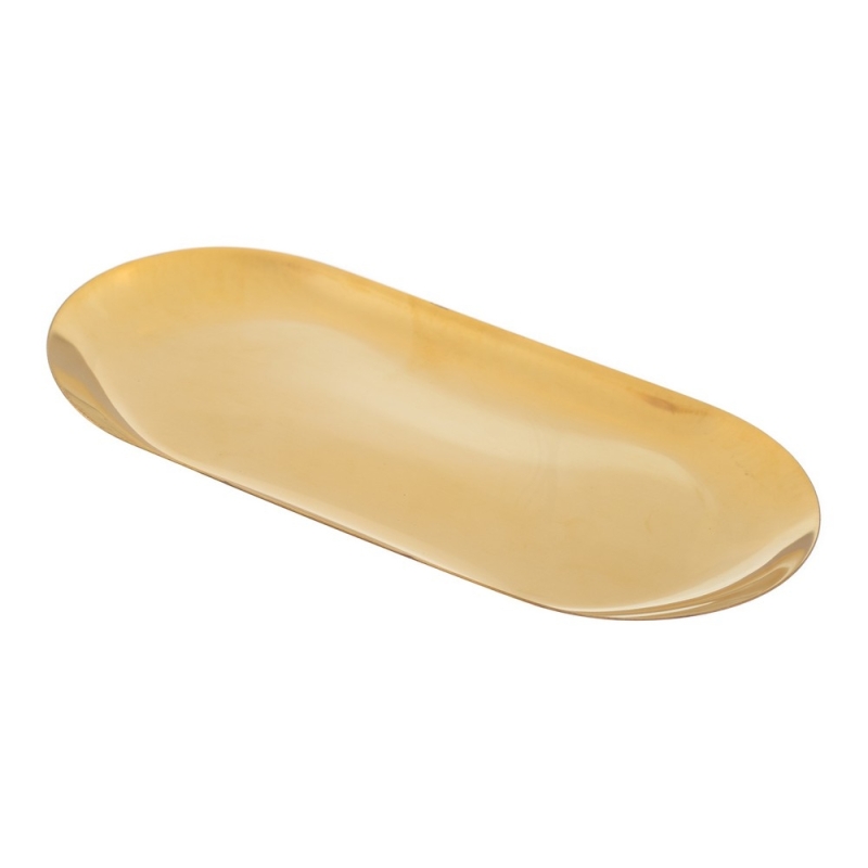 Μεταλλικό Χρυσό Δισκάκι ΡΤ234 18*8.5εκ