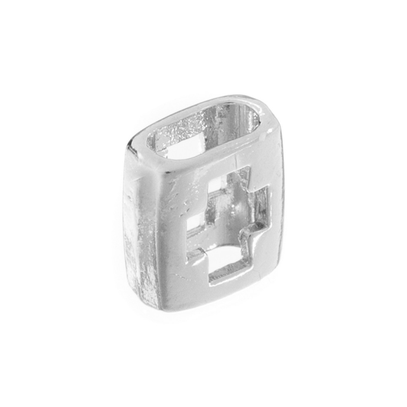 Μεταλλικός Σταυρός Τετράγωνος Ασημί Ε47 8*9χιλ