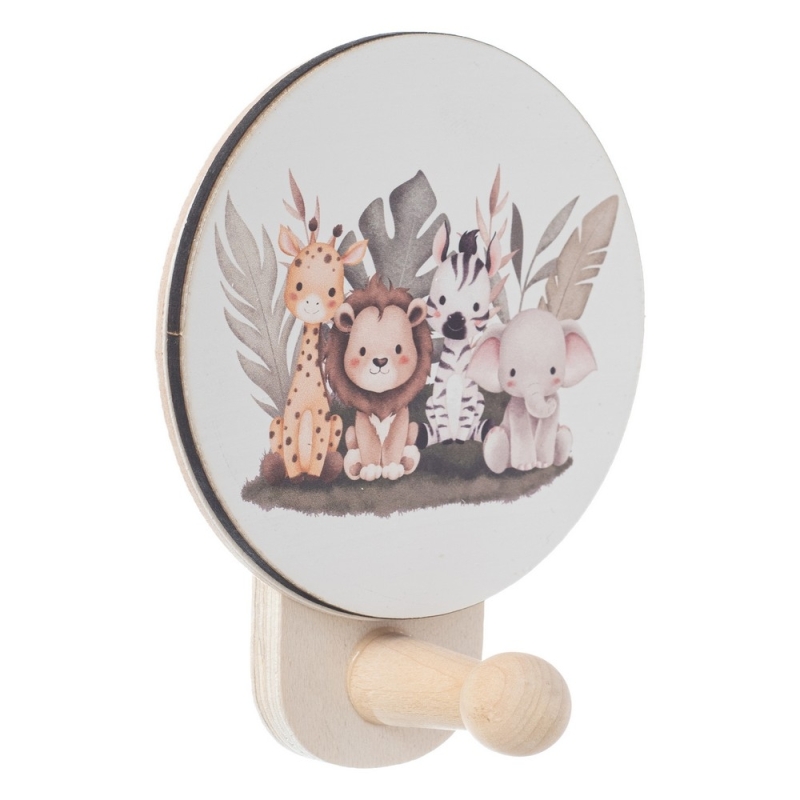 Ξύλινη Κρεμάστρα Ζώα Ζούγλας ΝΒ511