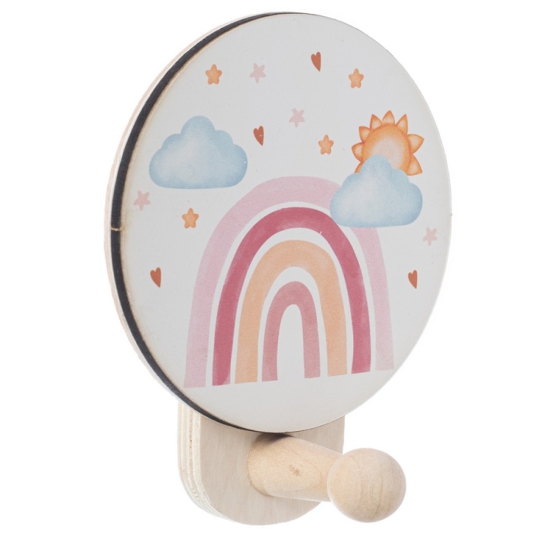 Ξύλινη Κρεμάστρα Ουράνιο Τόξο ΝΒ514