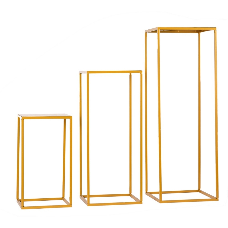 Σετ Μεταλλικές Βάσεις Διακόσμησης - Χρυσό Χρώμα Ε92