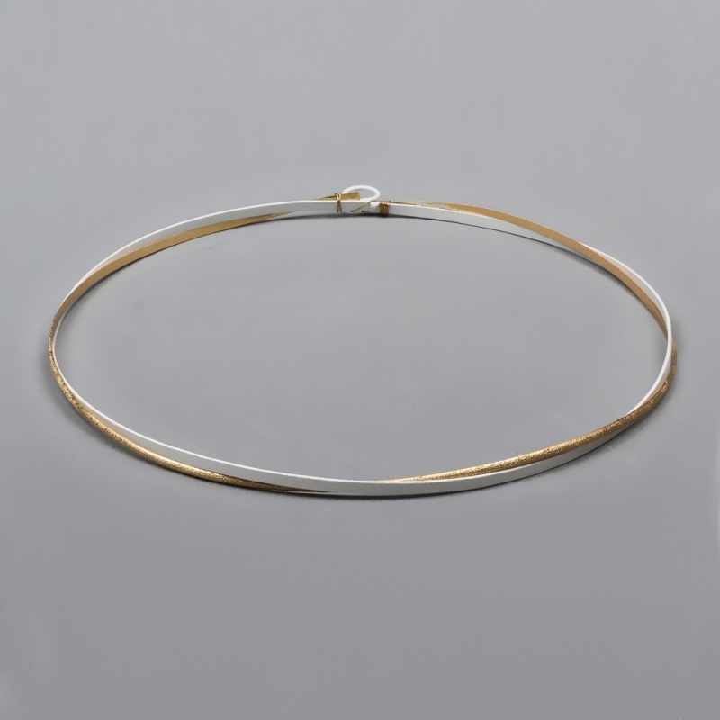 Στέφανα Επάργυρα 4810 με Λευκό Σμάλτο