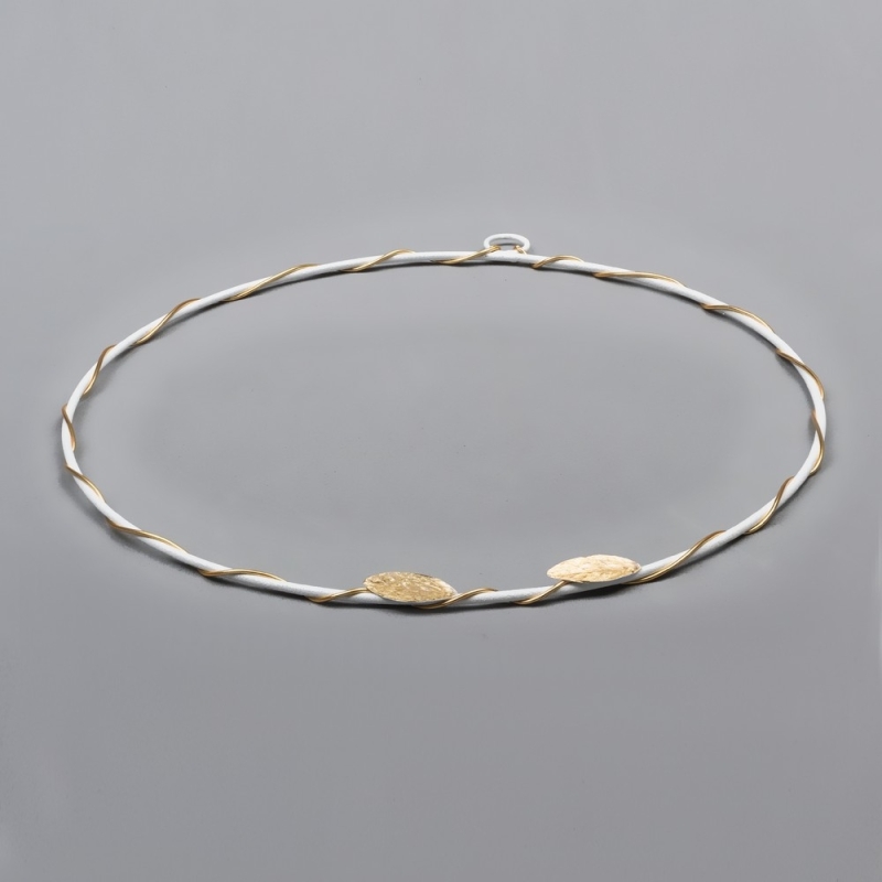 Στέφανα Επάργυρα 4814 με Λευκό Σμάλτο