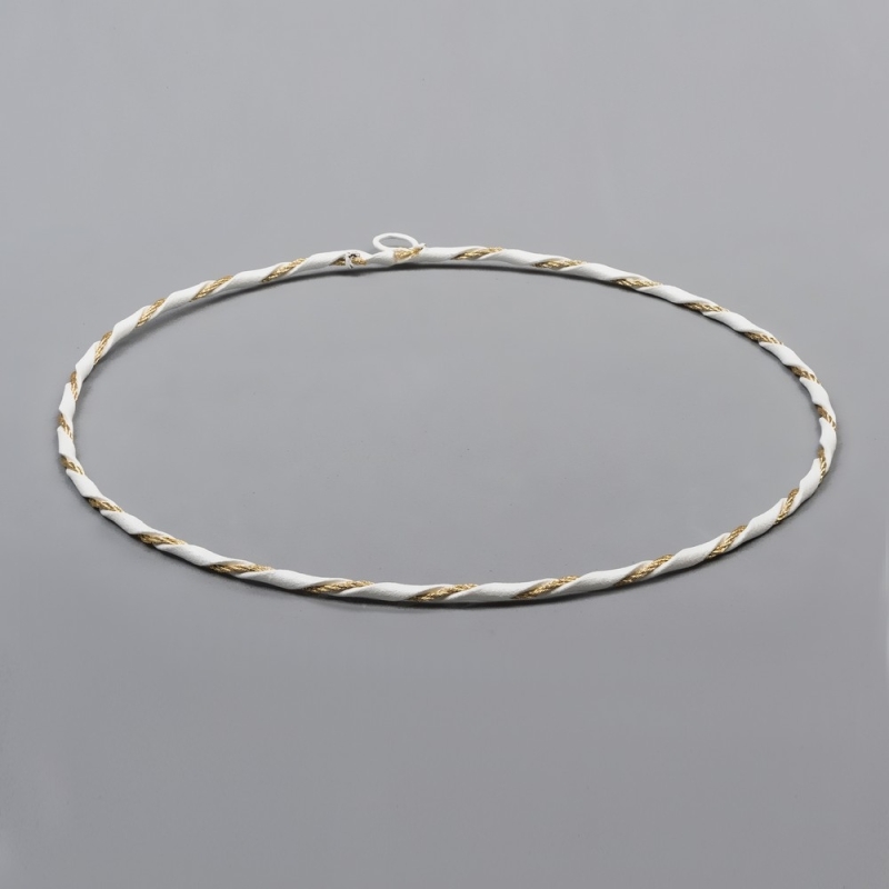 Στέφανα Επάργυρα 4815 με Λευκό Σμάλτο