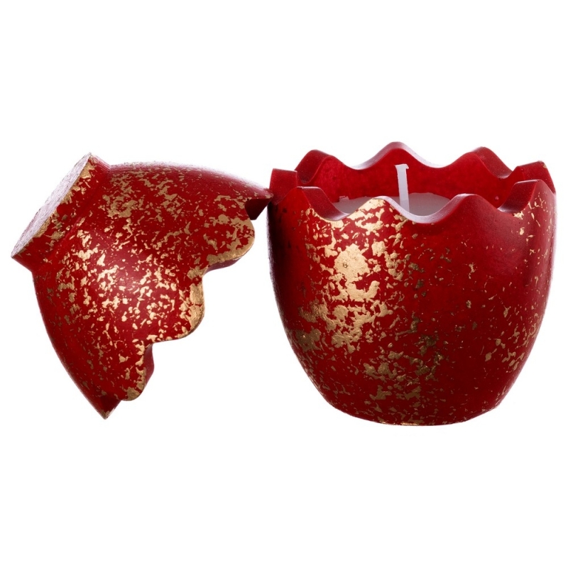 Κεραμική Θήκη Αυγό με Κερί Κ950 6.5*9