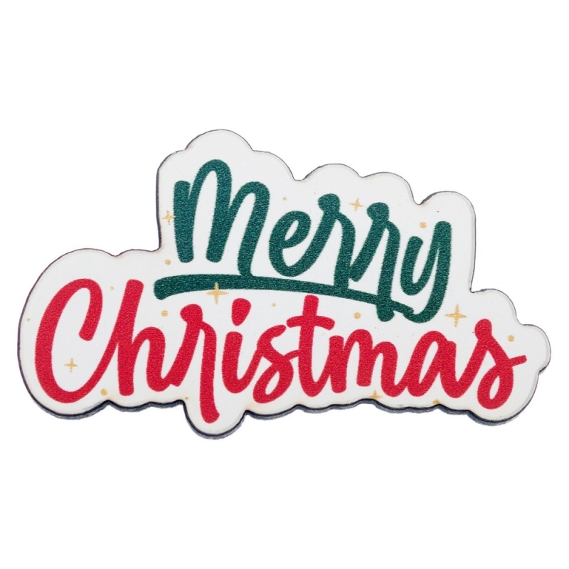 ΞΥΛΙΝΟ ΣΤΟΙΧΕΙΟ MERY CHRISTMAS ΠΡΑΣΙΝΟ 4εκ ΝΒ457