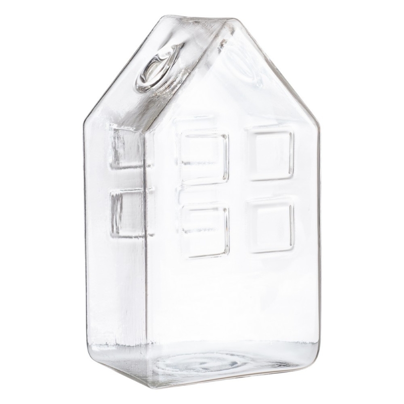 Γυάλινο Βάζο Σπιτάκι ΡΤ232 6*5*11εκ