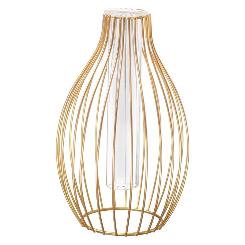 Μεταλλικό Βάζο με Σωλήνα ΡΤ225 14*24εκ