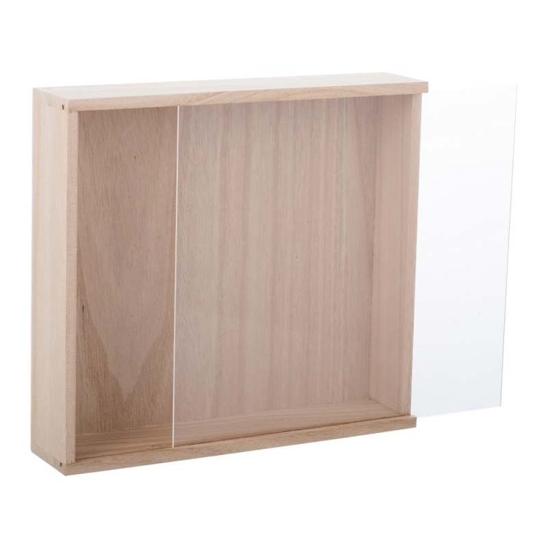 Ξύλινο Κουτί Δώρου Ε55 21.5*23.5*5εκ