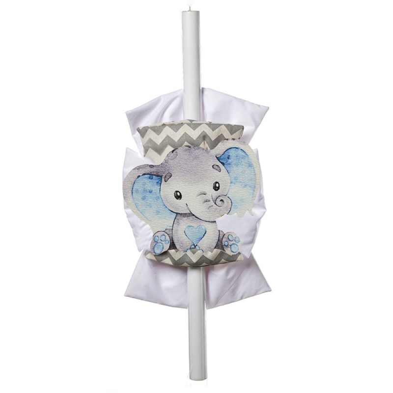 Λαμπάδα Βάπτισης Ελεφαντάκι ΧΛ158