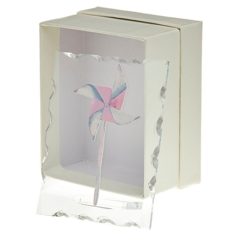 ΑΝΕΜΟΜΥΛΟΣ ΡΟΖ ΣΕ ΓΥΑΛΙΝΗ ΒΑΣΗ Κ766