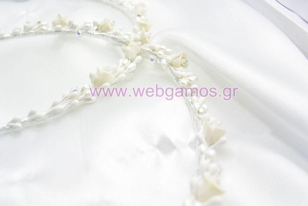 Στέφανα Γάμου πορσελάνινα (399)