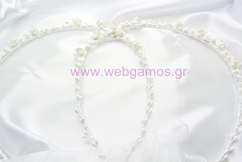 Στέφανα Γάμου πορσελάνινα (399)