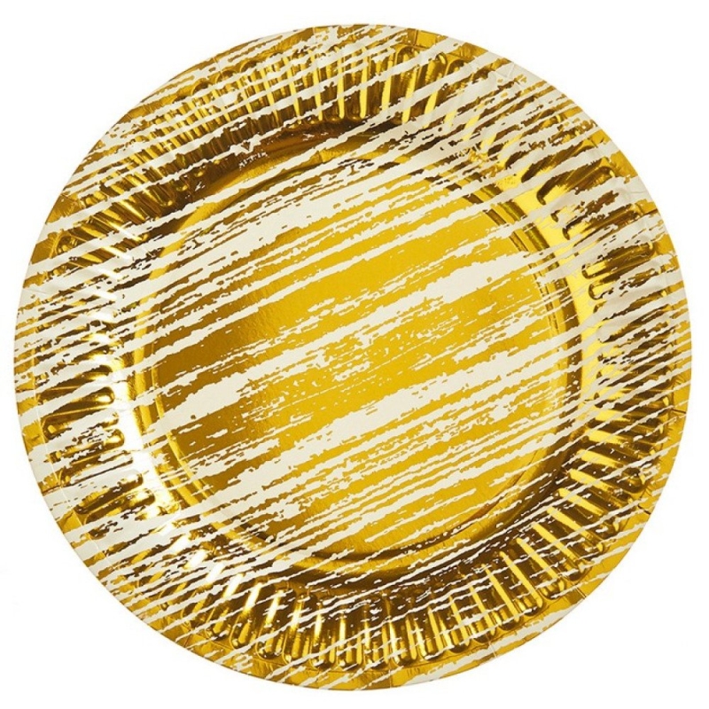 Πιάτο Χρυσό 23εκ ΡΤ016-3 Σετ 10τμχ