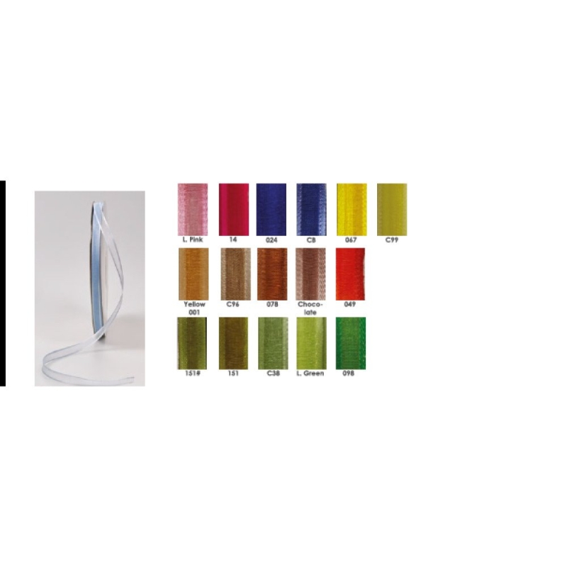 ΚΟΡΔΕΛΑ ΣΑΤΕΝ ΡΕΛΙ 10mm ΧΡΩΜΑΤΑ