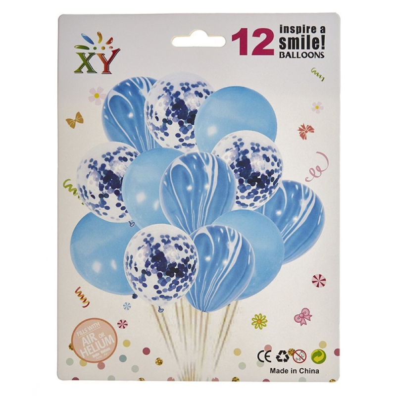 ΜΠΑΛΟΝΙΑ ΣΕΤ ΣΙΕΛ 12τμχ ΡΤ043-1 30εκ