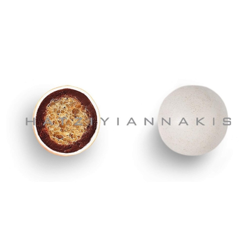 Κουφέτο Crispy Περλέ Κουτί 3kg, Λαμπερό Λευκό