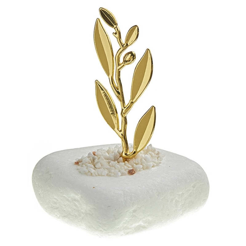 Μάρμαρο με Κλαδί Ελιάς ΧρυσόNU1715