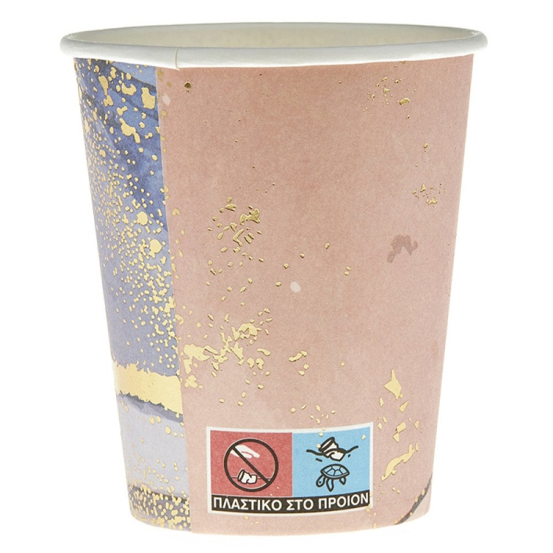 Ποτήρι Ροζ Χρυσό ΡΤ072-3 Σετ 10τμχ