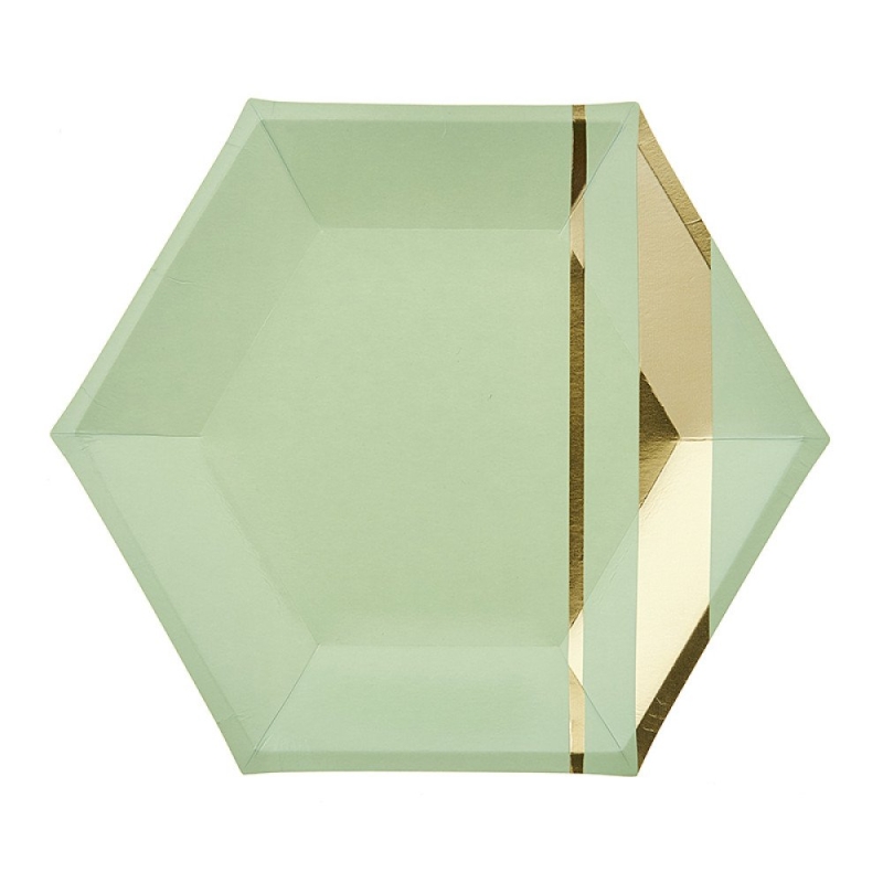 Πιάτο Εξάγωνο Βεραμάν 18εκ ΡΤ071-1 Σετ 10τμχ