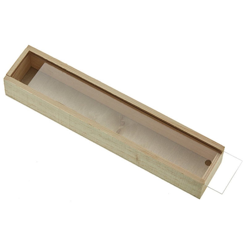 Ξύλινη Μολυβοθήκη με πλέξι NU2215