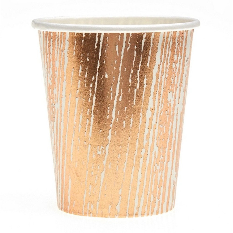 Ποτήρι Ροζ Χρυσό ΡΤ017-1 Σετ 10τμχ