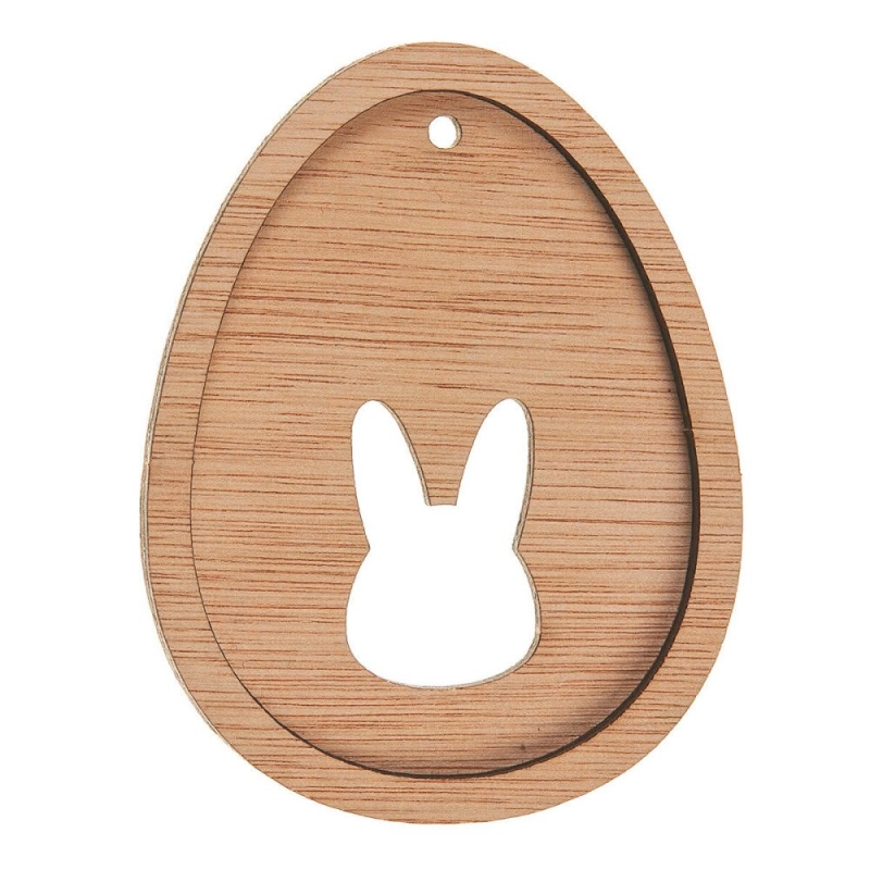 ΞΥΛΙΝΟ ΑΥΓΟ ΜΕ ΛΑΓΟ ΝΒ364 6*8εκ