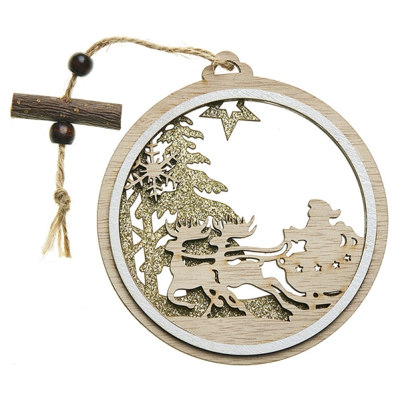 ΞΥΛΙΝΟ ΣΤΟΛΙΔΙ ΧΡΙΣΤΟΥΓΕΝΝΙΑΤΙΚΟ ΡΤ062 ΣΕΤ 2τμχ 12εκ