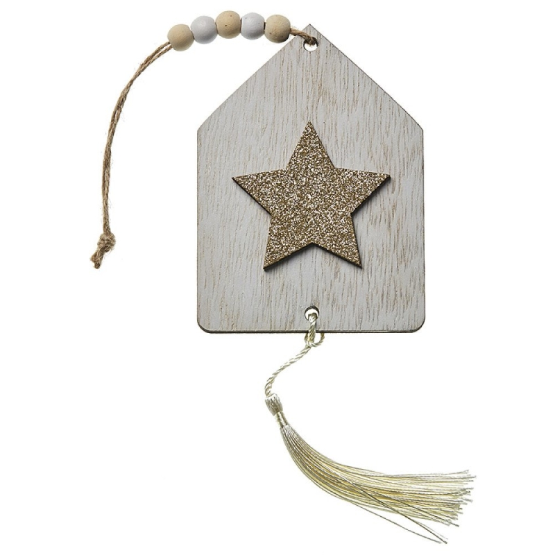 ΞΥΛΙΝΟ ΚΡΕΜΑΣΤΟ ΑΣΤΕΡΙ 10.9εκ ZL63730Α