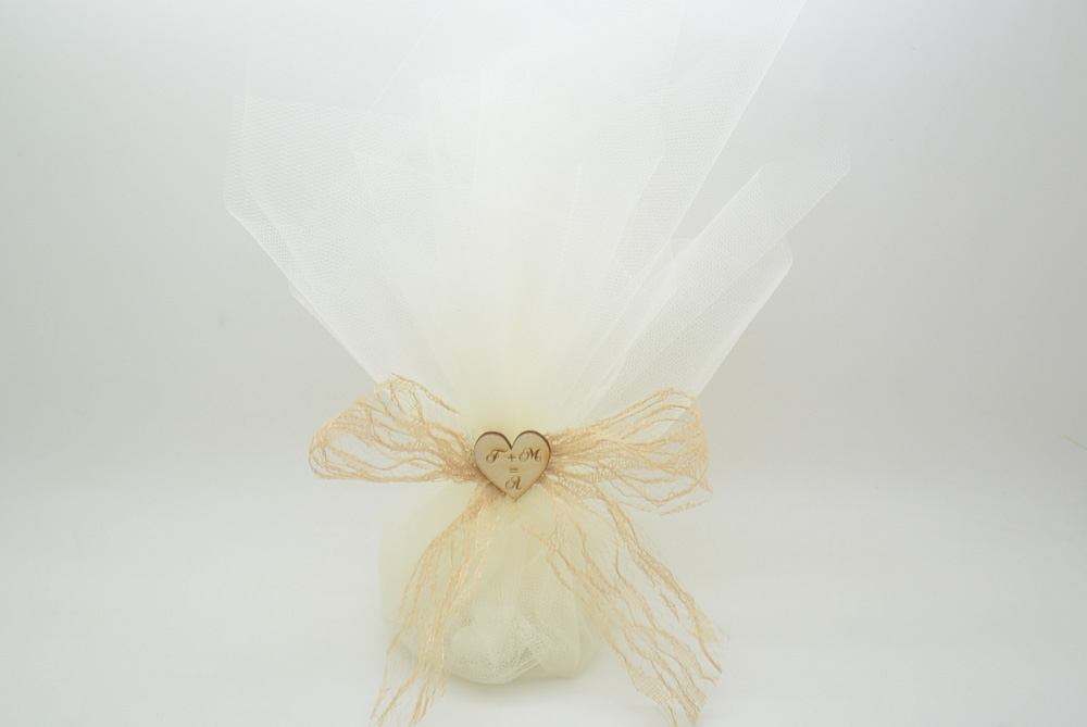 Μπομπονιέρα Γάμου δαντέλα καρδιά (912479)