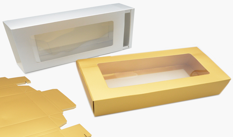 ΧΑΡΤΙΝΟ ΚΟΥΤΙ ΣΥΡΤΑΡΩΤΟ ΜΕ ΠΑΡΑΘΥΡΟ ΧΡΥΣΟ/ΑΣΗΜΙ 32cm x 11cm x 7cm 0402227