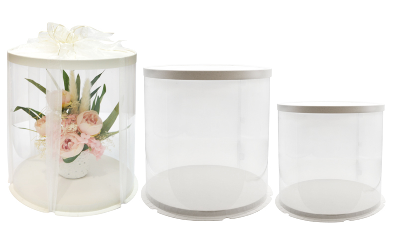 ΚΟΥΤΙ ΣΤΡΟΓΓΥΛΟ ΑΣΠΡΟ ΜΕ ΖΕΛΑΤΙΝΑ 25cm x 26cm 0402322