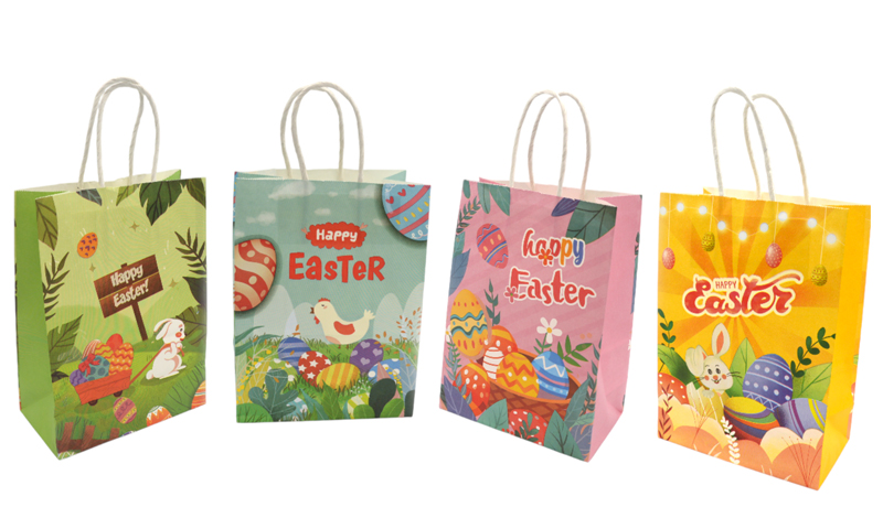 ΤΣΑΝΤΑ ΣΤΡΙΦΤΟ ΧΕΡΑΚΙ ΠΑΣΧΑ 15cm x 21cm x 8cm 0402343