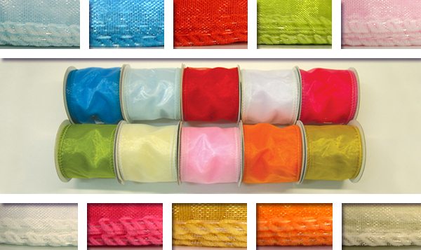 ΚΟΡΔΕΛΑ ΟΡΓΑΝΤΖΑ ΜΕ ΣΥΡΜΑ 7cm 10m 0501041