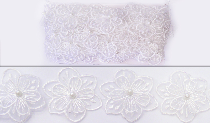 ΛΟΥΛΟΥΔΙ ΔΑΝΤΕΛΑ ΔΙΠΛΟ 57mm 10Y ΠΕΡΛΑ 5mm 0501221