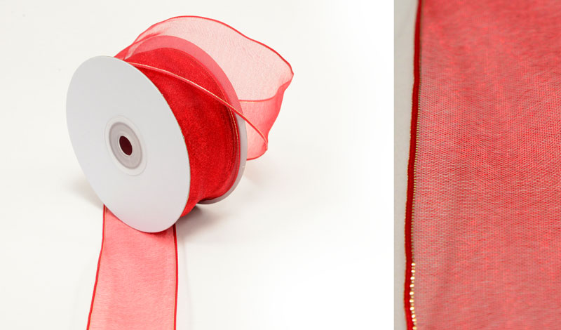 ΚΟΡΔΕΛΑ ΟΡΓΑΝΤΖΑ ΜΕ ΣΥΡΜΑ ΜΠΟΡΝΤΟ ΧΡΥΣΟ ΤΕΛΕΙΩΜΑ 3.8cm x 25Y 0501355