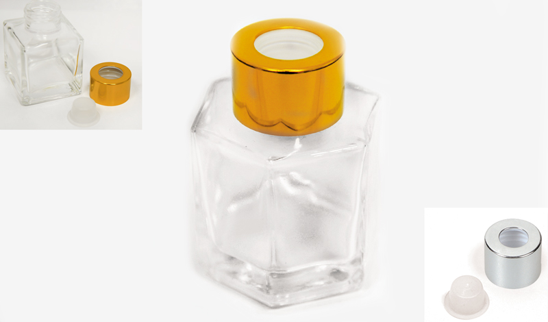 ΜΠΟΥΚΑΛΑΚΙ ΓΥΑΛΙΝΟ ΓΙΑ ΑΡΩΜΑΤΙΚΟ ΧΩΡΟΥ ΕΞΑΓΩΝΟ 50ml 0503248