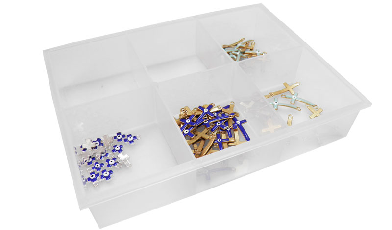 ΠΛΑΣΤΙΚΟΣ ΔΙΣΚΟΣ ΜΕ ΘΗΚΕΣ ΧΩΡΙΣ ΚΑΠΑΚΙ 4.5cm x 18cm x 23.5cm 0506150