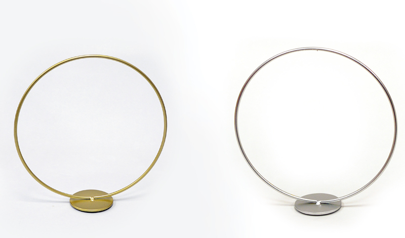 ΜΕΤΑΛΛΙΚΟΣ ΚΥΚΛΟΣ ΜΕ ΒΑΣΗ 20cm FH-YH005 0506231