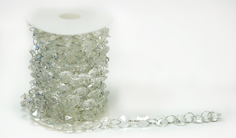 ΡΟΛΟ ΓΙΡΛΑΝΤΑ ΜΕ ΚΡΥΣΤΑΛΛΑΚΙΑ 7m x 1cm 0514005
