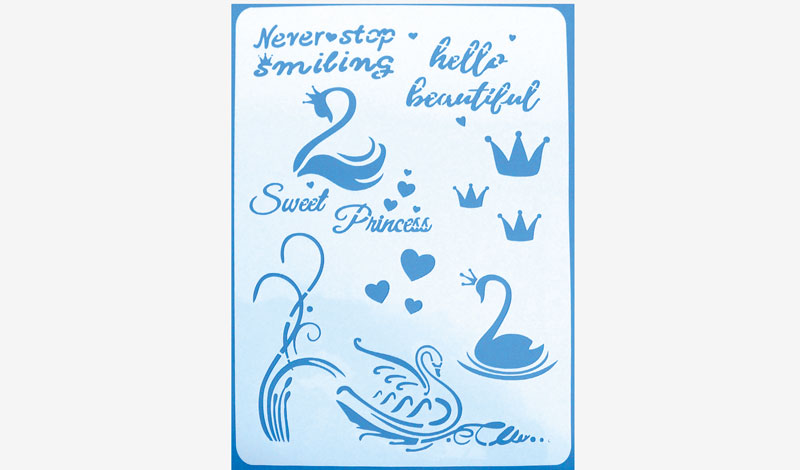 ΣΤΕΝΣΙΛ ΖΩΓΡΑΦΙΚΗΣ ΚΥΚΝΟΣ 30cm x 21cm 05150714