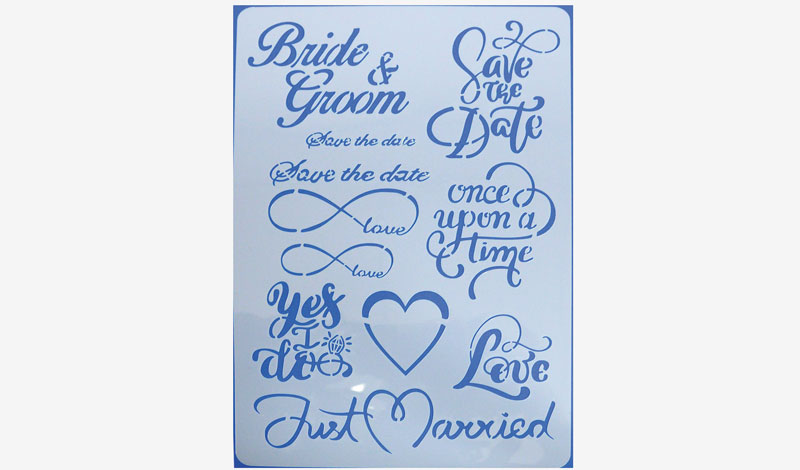 ΣΤΕΝΣΙΛ ΖΩΓΡΑΦΙΚΗΣ BRIDE 30cm x 21cm 05150716